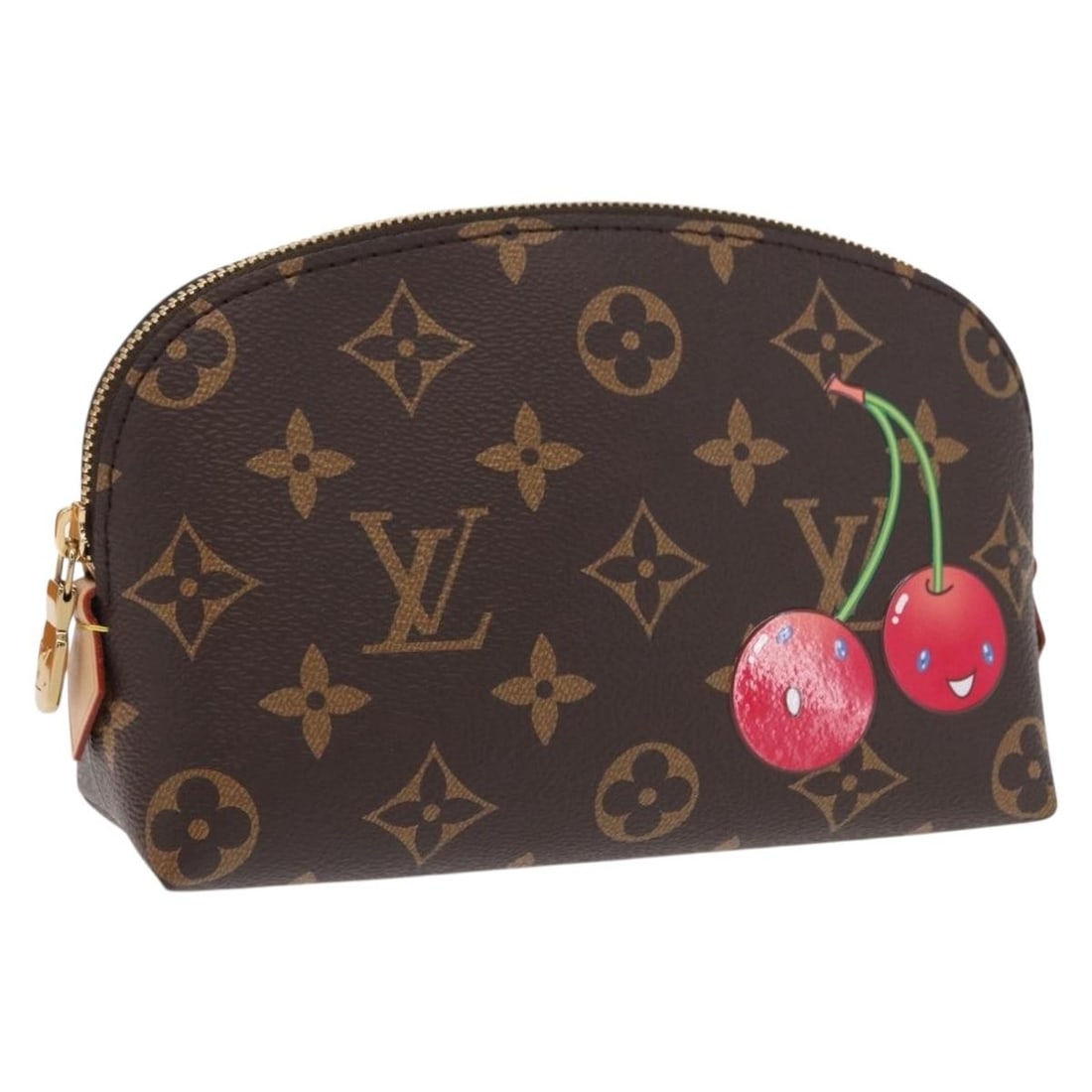 Monogram Cherry Blossom Canvas Cosmetic Pouch Louis Vuitton M13766 PM (1 of 18)