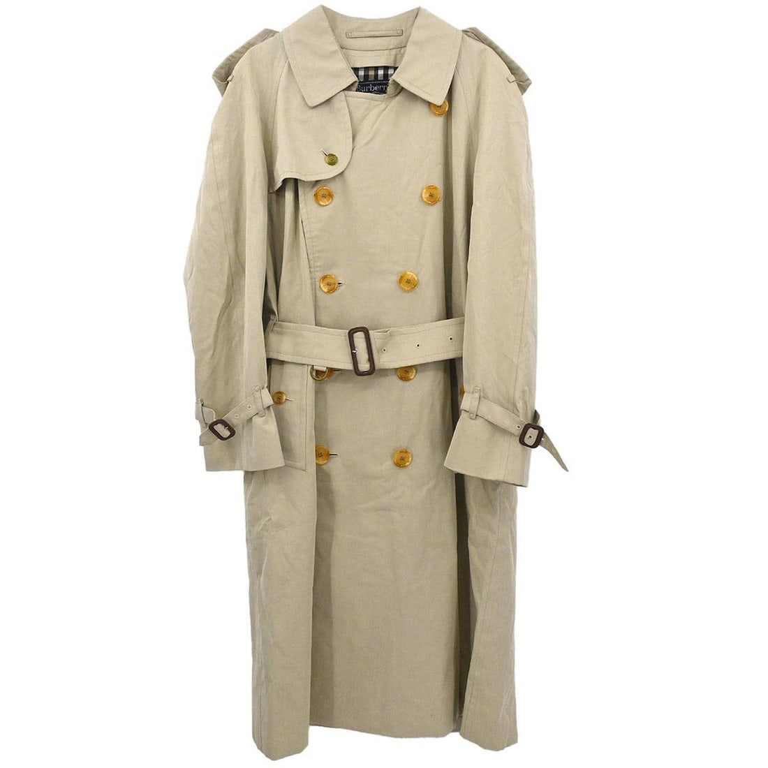 Beige Cotton Trench Coat by Burberrys One Size (1 of 11)