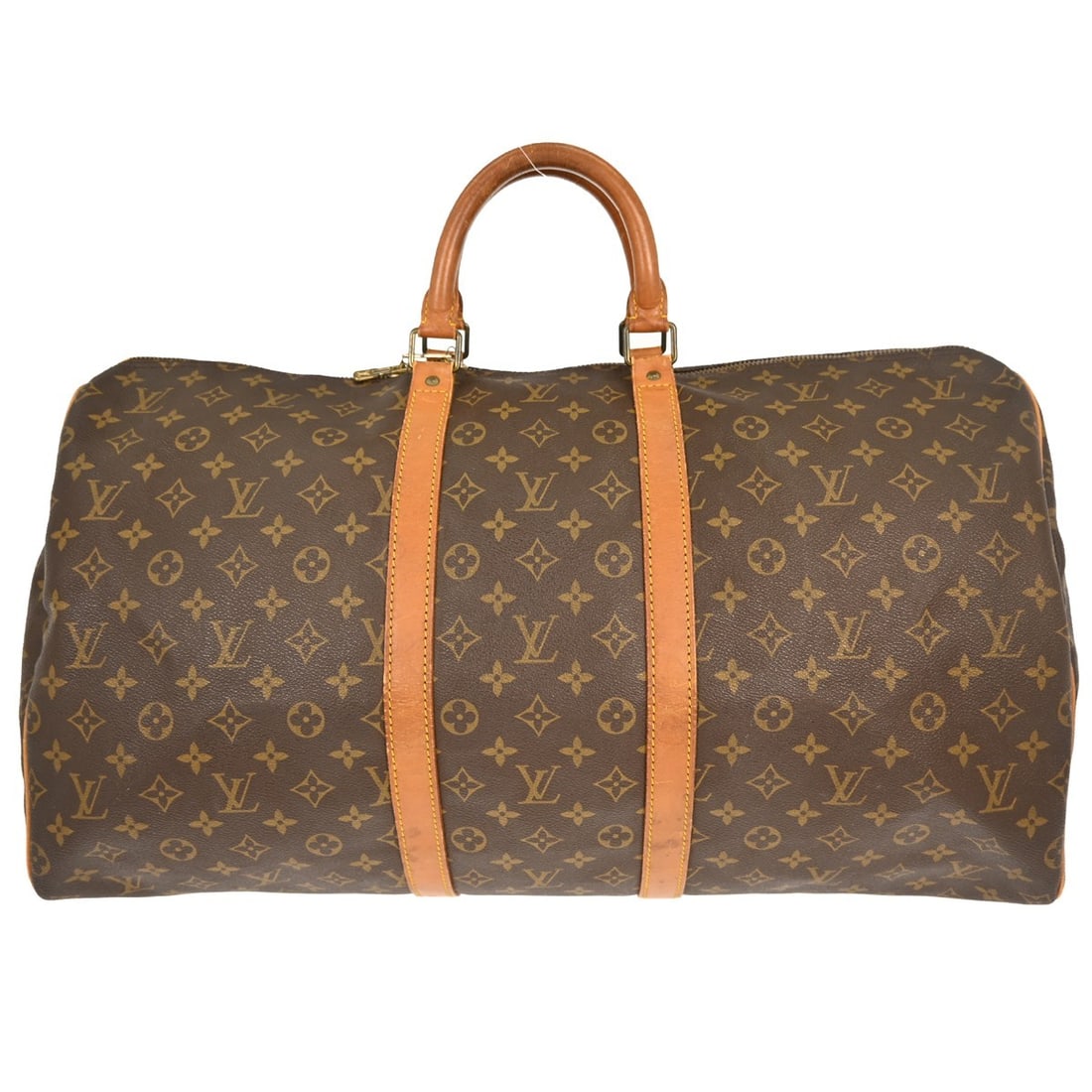 Louis Vuitton Keepall 55 Monogram Canvas XL Travel Duffle Bag M41424: Louis Vuitton Keepall 55 Monogram Canvas XL Travel Duffle Bag M41424 The Louis Vuitton Keepall 55 is a vintage extra-large travel duffle bag crafted in the signature monogram canvas with leather trim.