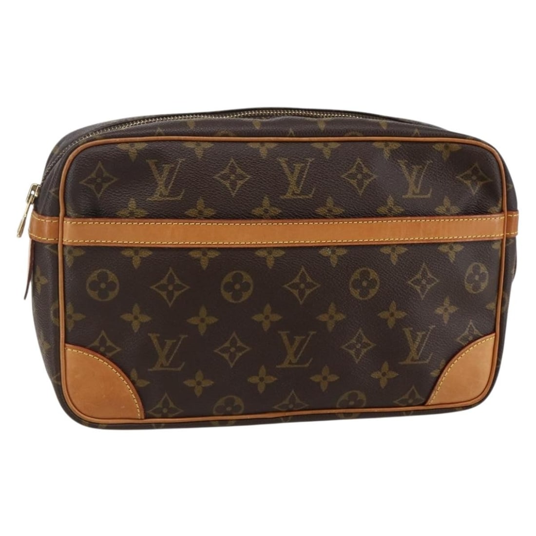 LOUIS VUITTON Monogram Compiegne 28 Clutch Bag M51845 Made in France (1 of 18)