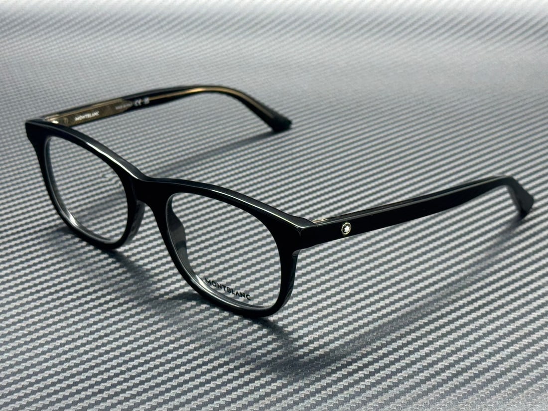 Montblanc MB0385O 006 Black 54mm Men's Eyeglasses with Case (1 of 4)