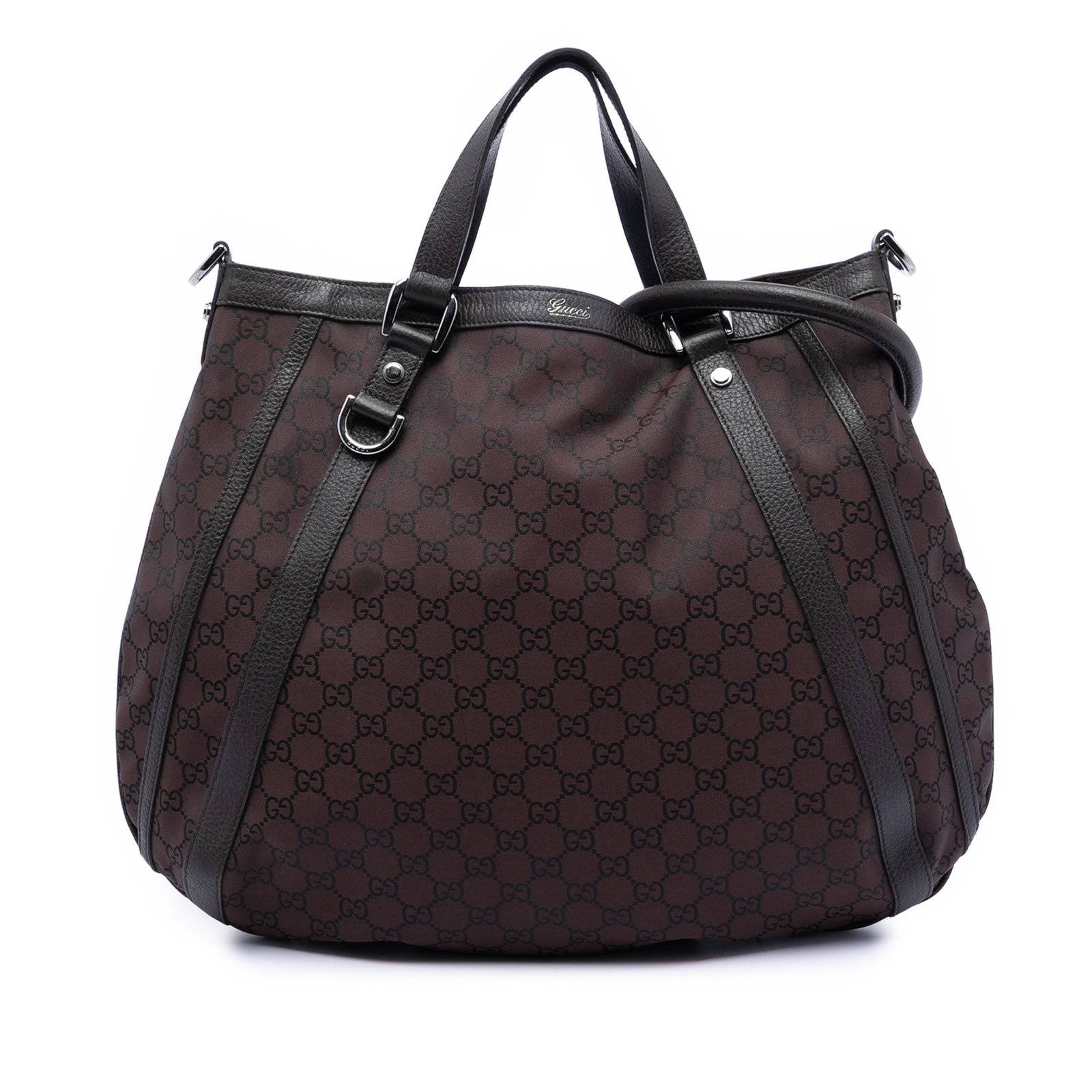 Gucci Abbey D Ring Satchel in GG Canvas with Convertible Strap (1 of 7)