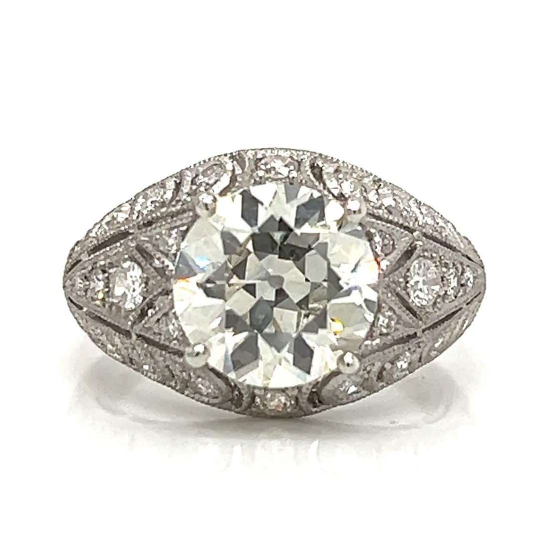SOPHIA D. Platinum GIA Certified 3.31 Ct. Diamond Ring (1 of 6)
