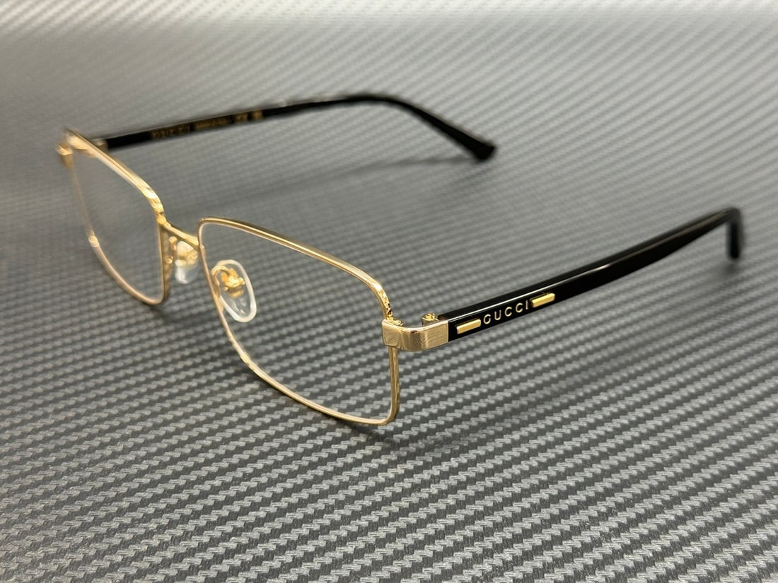 GUCCI GG1586O 004 Gold Black Men's Eyeglasses with Authenticity Certificate (1 of 4)