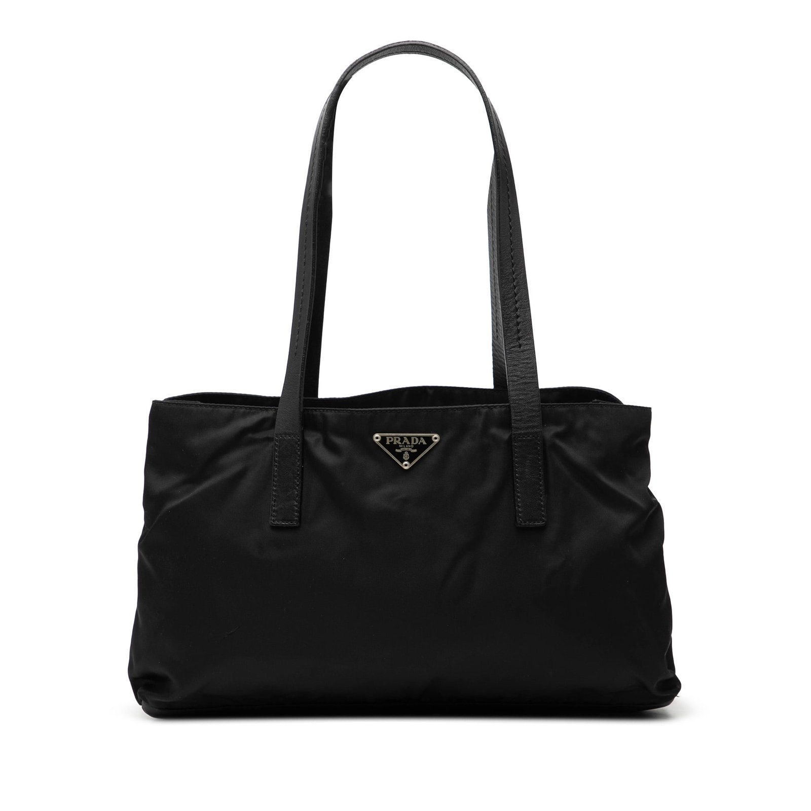Prada Tessuto Black Nylon Tote Bag with Leather Handles (1 of 6)