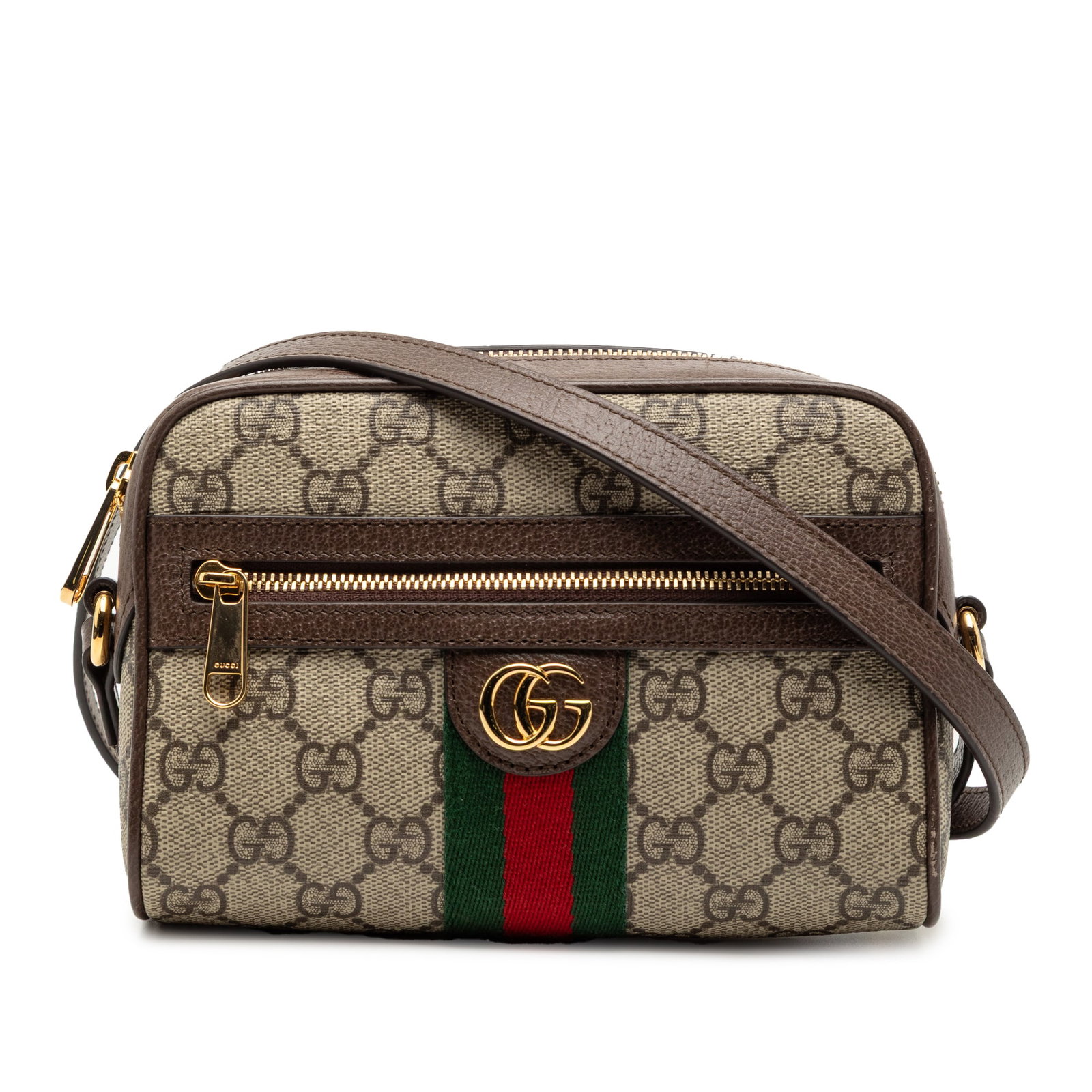 Mini Ophidia Beige Crossbody Bag with GG Supreme Web by Gucci (1 of 8)