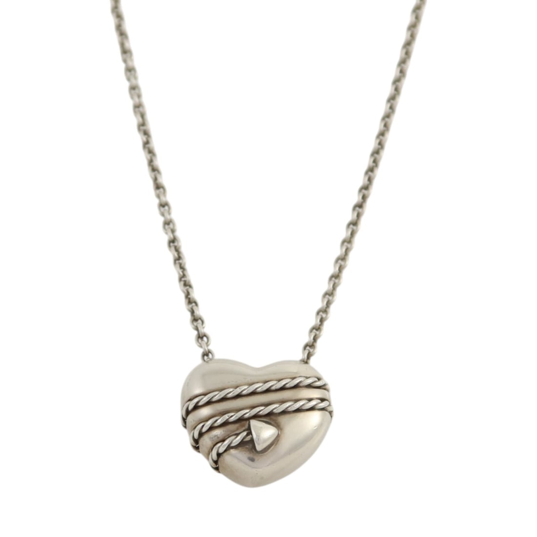 Tiffany Heart and Arrow Pendant Necklace in Sterling Silver (1 of 8)