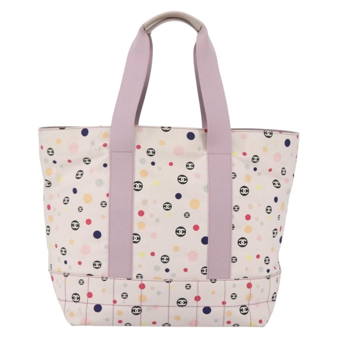 Pink Canvas Vintage Tote by Chanel with Italian Craftsmanship (1 of 18)