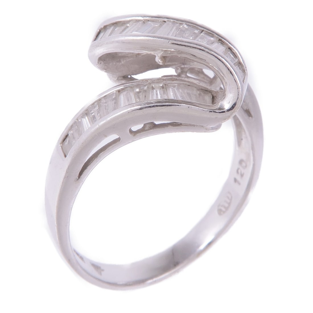 JEWELRY Diamond Ring 18K White Gold Size 7.5 (1 of 8)