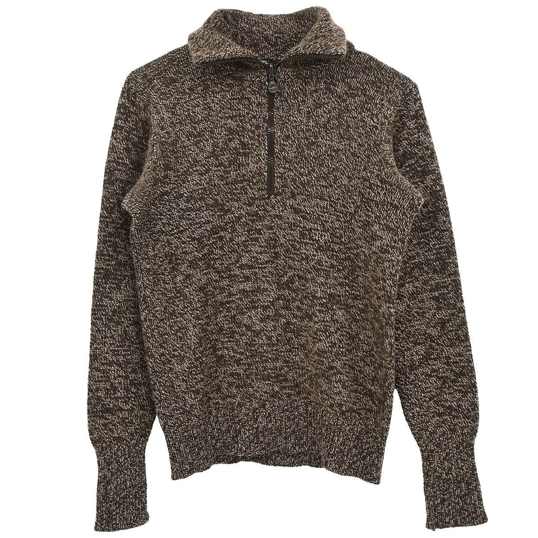 Chanel Brown Cashmere Knit Collared Long Sleeve Sweater Top Size 38 (1 of 11)