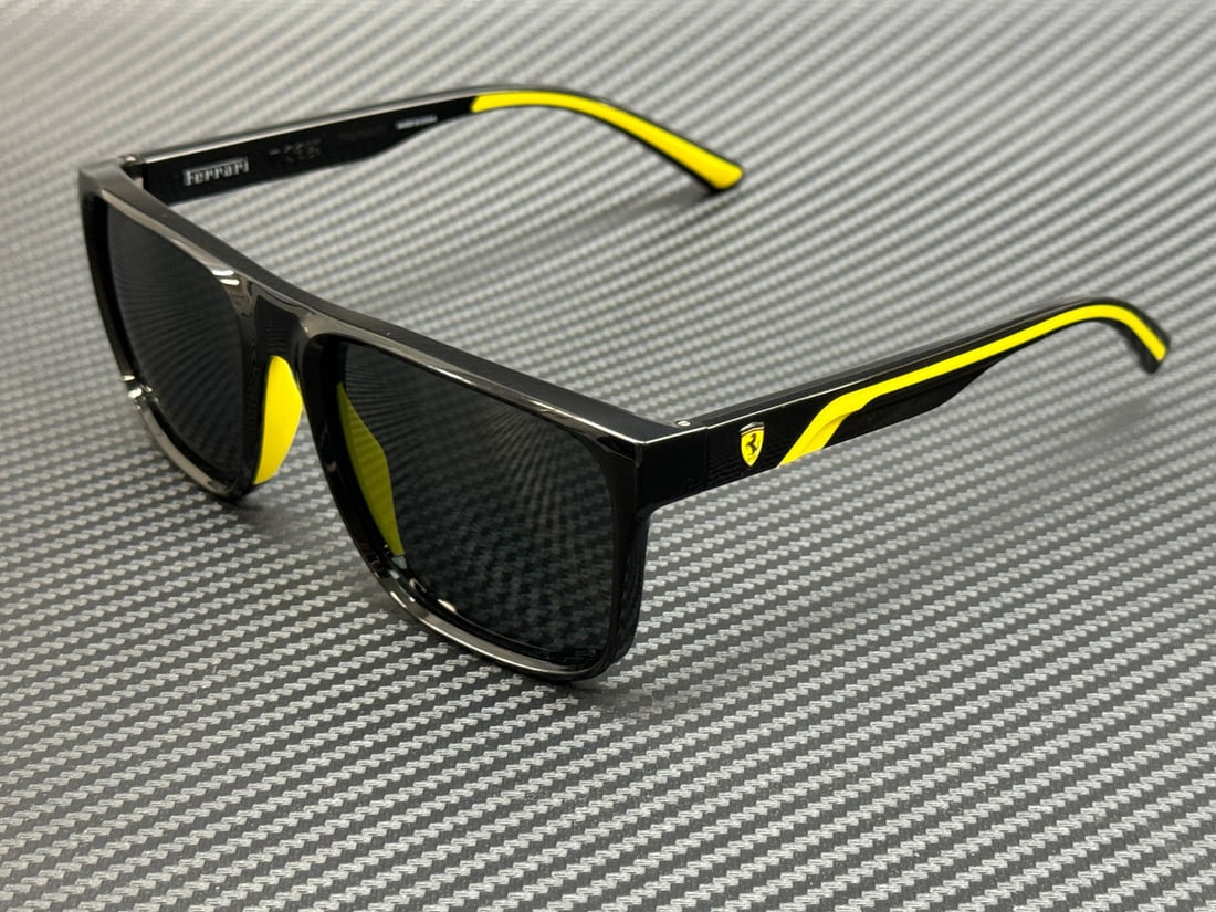 Ferrari FZ6002U 501 87 Men's 59mm Black Grey Sunglasses with Spring Hinges (1 of 5)