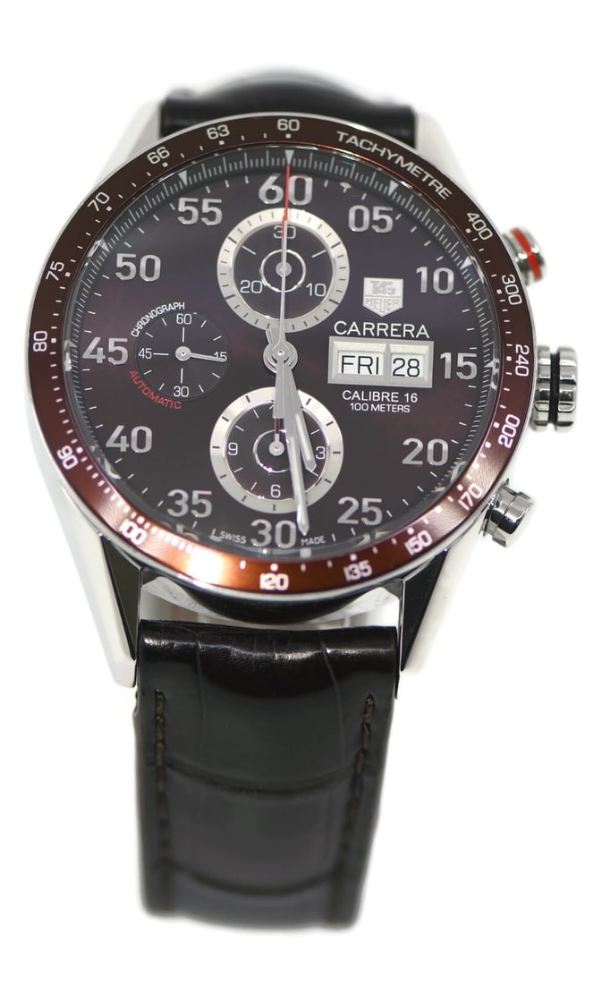 TAG Heuer Carrera Chronograph Automatic Watch CV2A12 with Box and Papers (1 of 5)
