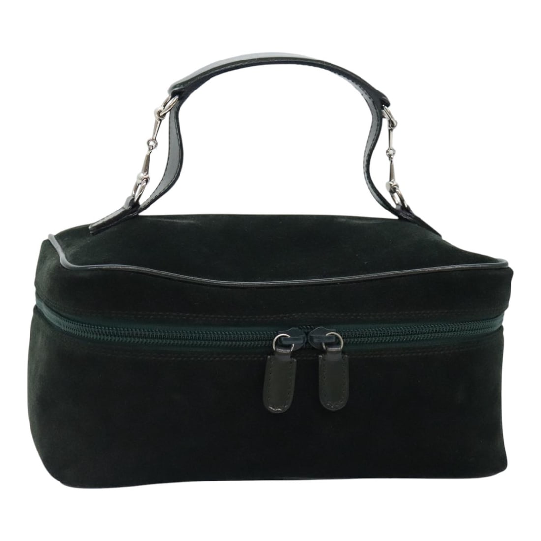 Green Suede Vanity Pouch by Gucci Model 032 1705 0140 (1 of 18)