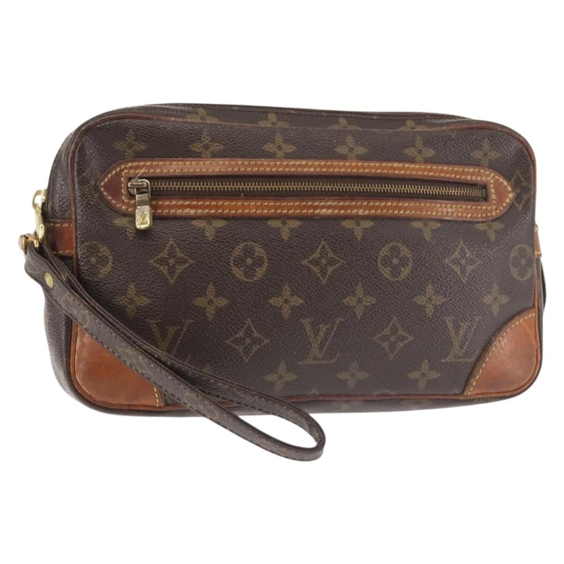 LOUIS VUITTON Monogram Marly Dragonne GM Clutch Bag M51825 France Auth: LOUIS VUITTON Monogram Marly Dragonne GM Clutch Bag M51825 France Auth This LOUIS VUITTON Monogram Marly Dragonne GM Clutch Bag (Product No. M51825) is a stylish accessory crafted from durable Monogra