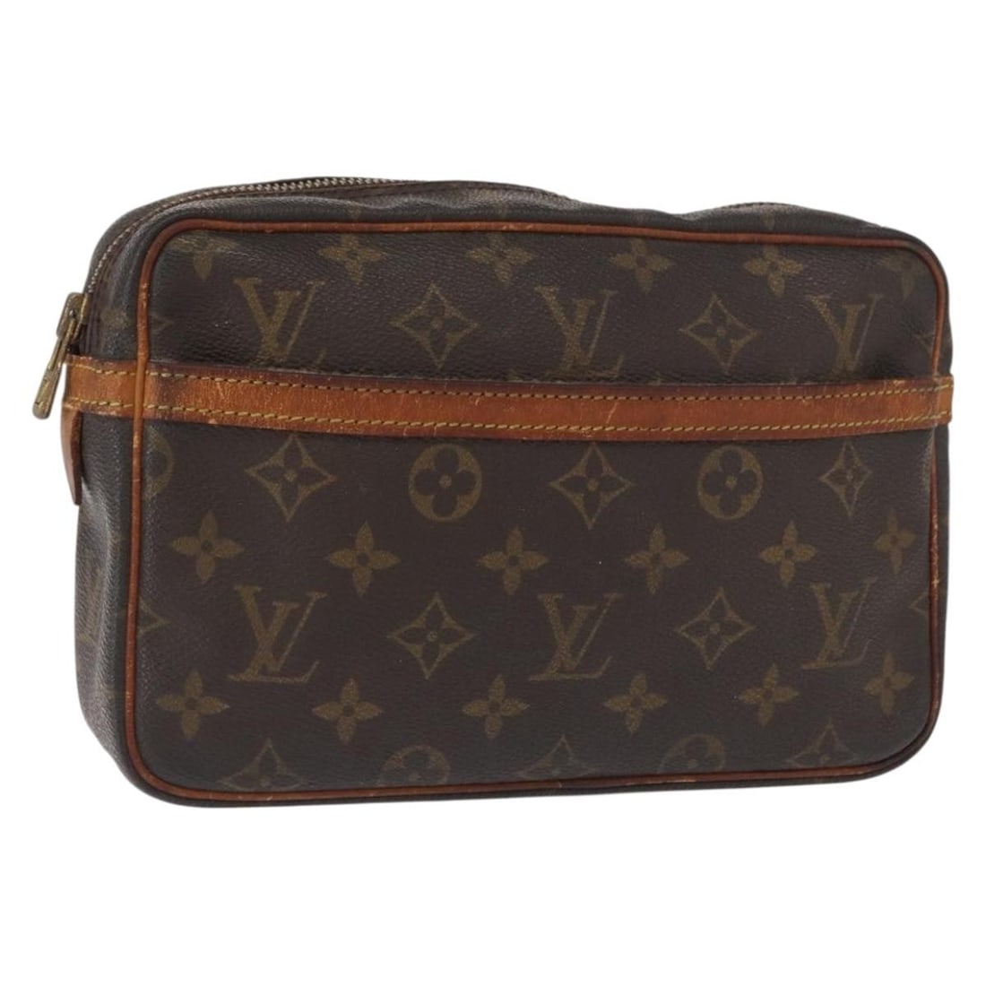 Louis Vuitton Compiegne 23 Monogram Canvas Clutch Bag M51847 France: Louis Vuitton Compiegne 23 Monogram Canvas Clutch Bag M51847 France This Louis Vuitton Monogram Compiegne 23 Clutch Bag features the iconic Monogram Canvas exterior and is crafted in France. The bag m