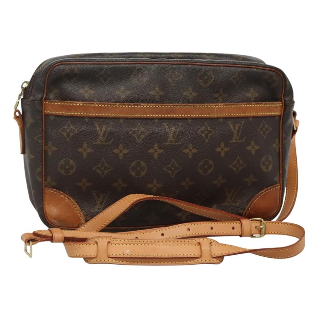 Louis Vuitton Trocadero 27 Monogram Canvas Shoulder Bag M51274: Louis Vuitton Trocadero 27 Monogram Canvas Shoulder Bag M51274 This Louis Vuitton Monogram Trocadero 27 shoulder bag features the brand's signature monogram canvas exterior with leather trim. Designed