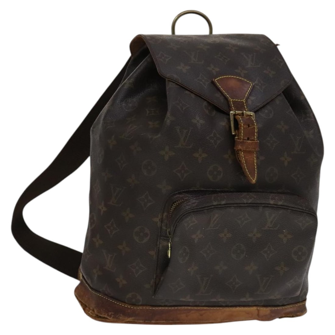 Louis Vuitton Montsouris GM Monogram Canvas Women's Backpack M51135 France: Louis Vuitton Montsouris GM Monogram Canvas Women's Backpack M51135 France This Louis Vuitton Montsouris GM Backpack features the classic Monogram canvas and is designed for women. The bag has a spaci