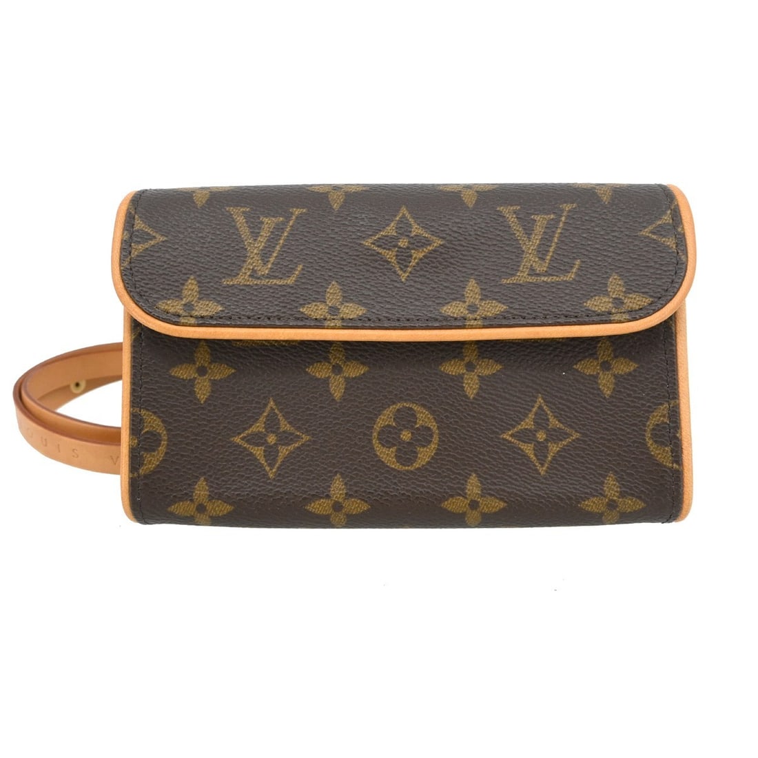 Louis Vuitton Pochette Florentine Monogram Canvas Belt Bag Small Brown: Louis Vuitton Pochette Florentine Monogram Canvas Belt Bag Small Brown This Louis Vuitton Pochette Florentine Bum Bag features the classic Monogram canvas with a brown leather exterior and an adjustab
