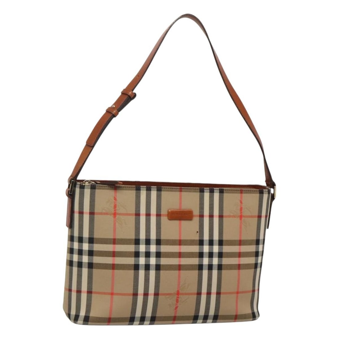 Burberry Nova Check Canvas Shoulder Bag in Beige and Gold: Burberry Nova Check Canvas Shoulder Bag in Beige and Gold This Burberry Nova Check shoulder bag features a beige and gold canvas exterior with the signature check pattern. Designed for women, it offer