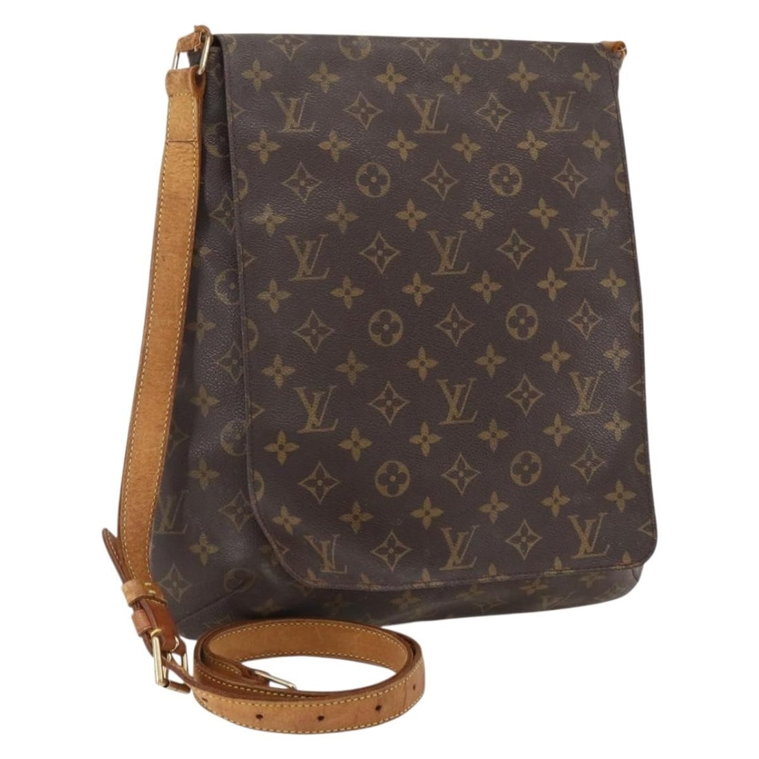Louis Vuitton Musette Monogram Canvas Shoulder Bag M51256 France: Louis Vuitton Musette Monogram Canvas Shoulder Bag M51256 France This Louis Vuitton Monogram Musette Shoulder Bag features the iconic monogram canvas exterior and is designed for women. The bag is mad