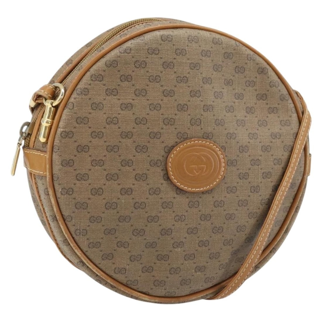 Gucci Micro GG Supreme Beige Gold PVC Leather Shoulder Bag 007 115 5575 Italy (1 of 18)