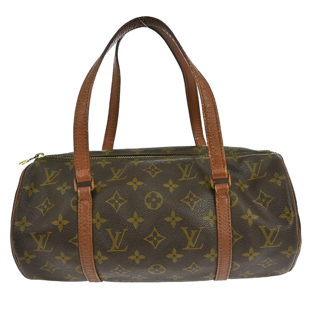 Louis Vuitton Papillon 30 Monogram Canvas Medium Brown Handbag: Louis Vuitton Papillon 30 Monogram Canvas Medium Brown Handbag This Louis Vuitton Papillon 30 handbag features the iconic monogram canvas with brown leather double handles and zip closure. Designed fo