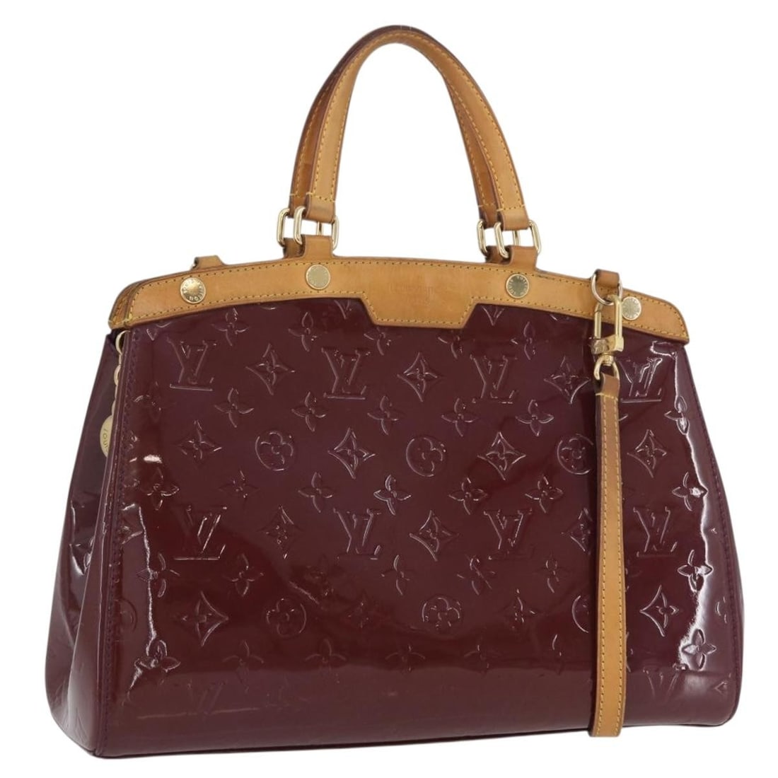 Amethyst Patent Leather Blair MM 2way Handbag with Strap by Louis Vuitton (1 of 18)