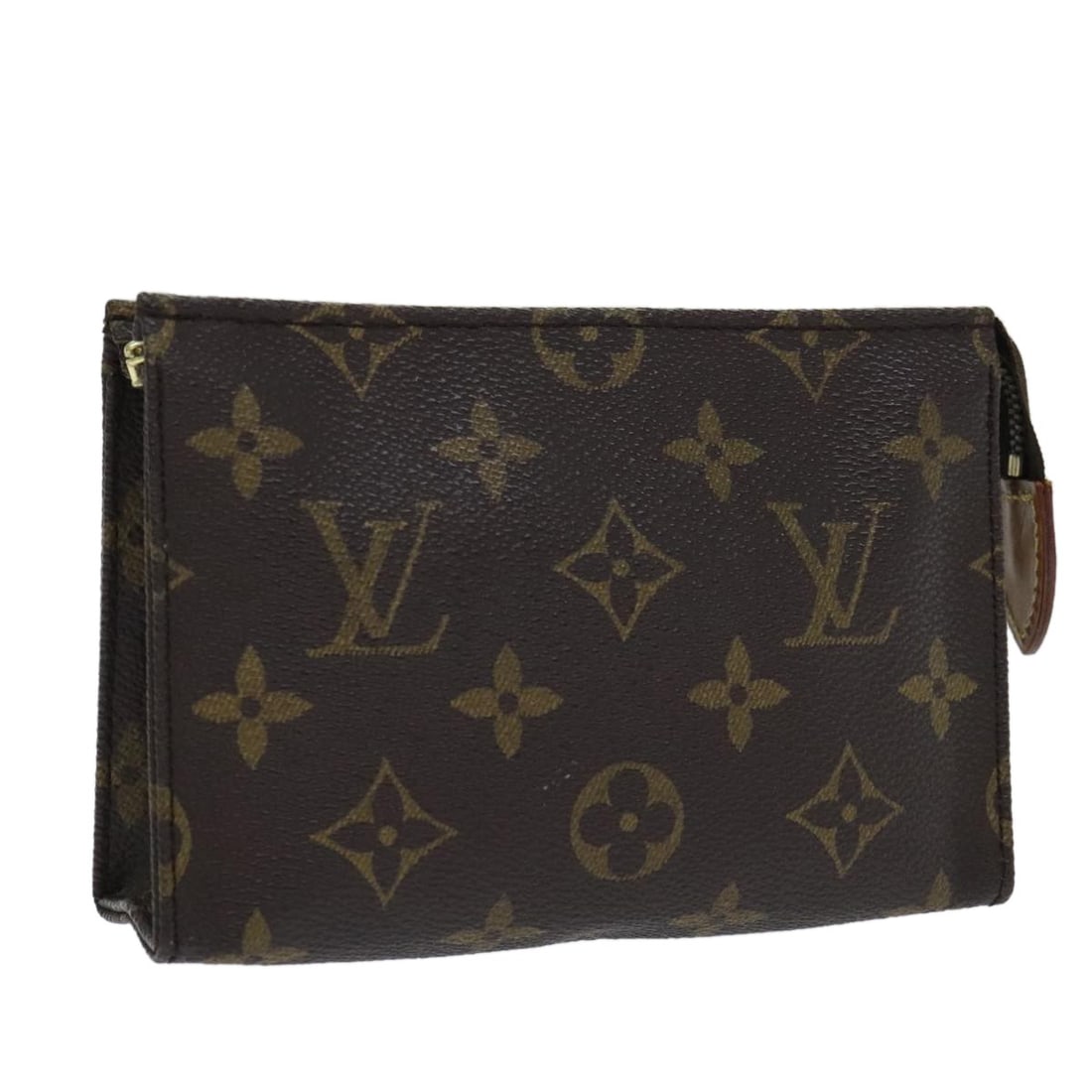 Monogram Canvas Poche Toilette 15 Pouch by Louis Vuitton M47546: Monogram Canvas Poche Toilette 15 Pouch by Louis Vuitton M47546 This Louis Vuitton Monogram Poche Toilette 15 pouch features the iconic monogram canvas and is designed for women. The pouch is crafted