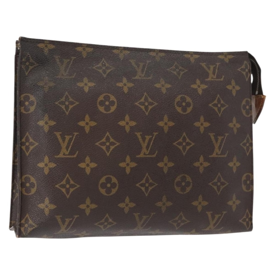 LOUIS VUITTON Monogram Poche Toilette 26 Pouch M47542 Auth France: LOUIS VUITTON Monogram Poche Toilette 26 Pouch M47542 Auth France This authentic Louis Vuitton Monogram Poche Toilette 26 Pouch (M47542) showcases the iconic monogram canvas, a testament to the brand'