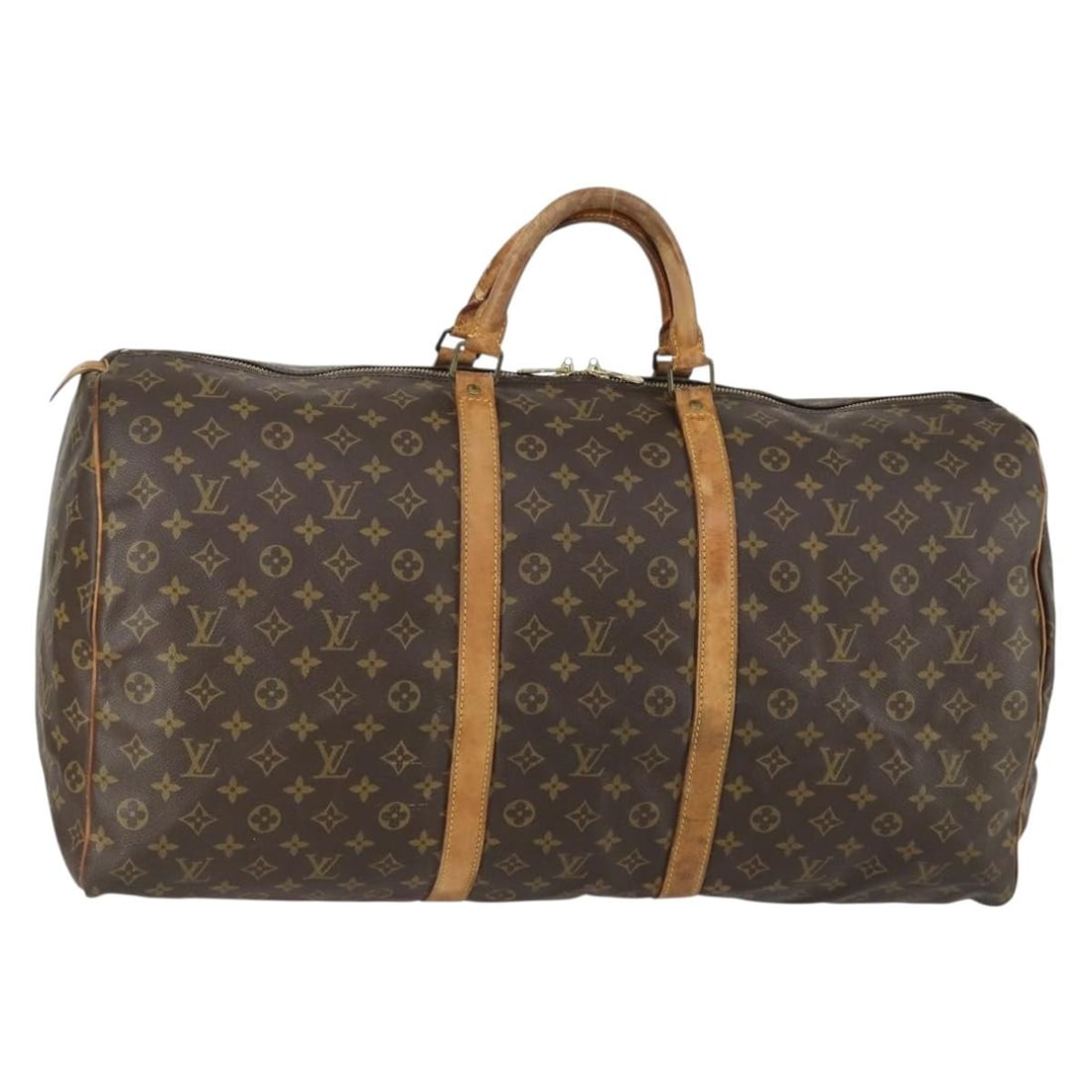 Louis Vuitton Monogram Canvas Keepall 60 Boston Bag M41422 France: Louis Vuitton Monogram Canvas Keepall 60 Boston Bag M41422 France This is a Louis Vuitton Monogram Keepall 60 Boston Bag, model M41422. Crafted from signature monogram canvas, this spacious travel bag