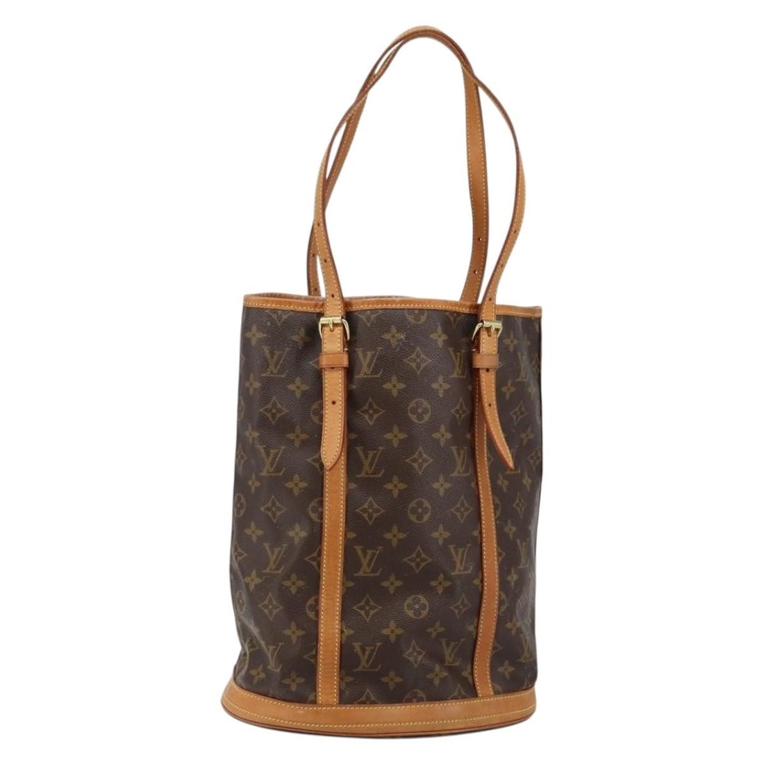 Louis Vuitton Monogram Bucket GM Shoulder Bag M42236 Made in France: Louis Vuitton Monogram Bucket GM Shoulder Bag M42236 Made in France Introducing the LOUIS VUITTON Monogram Bucket GM Shoulder Bag, a classic piece that showcases the iconic monogram canvas. This styli