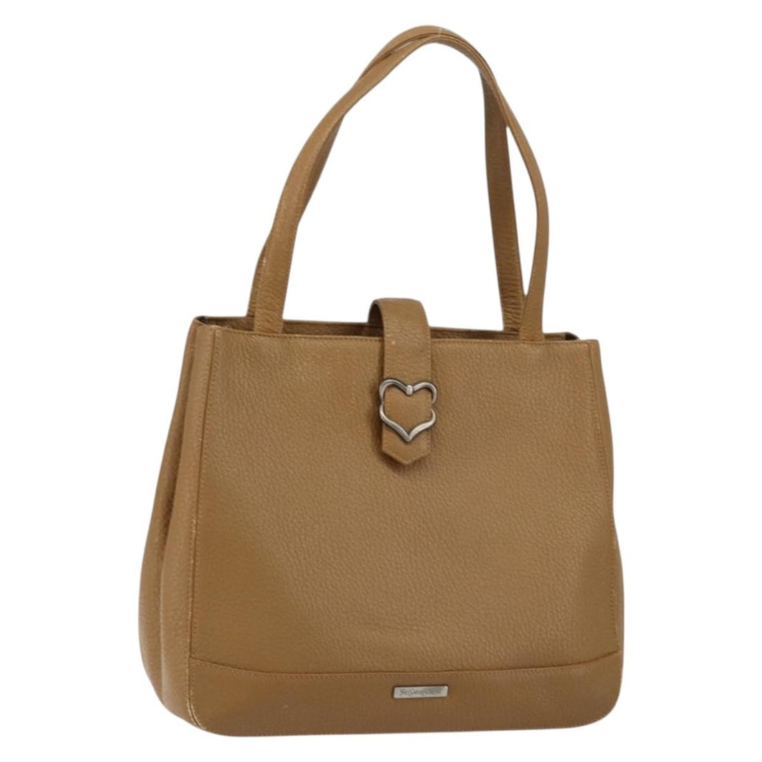 SAINT LAURENT Brown Leather Hand Bag Authentic 149374 (1 of 18)