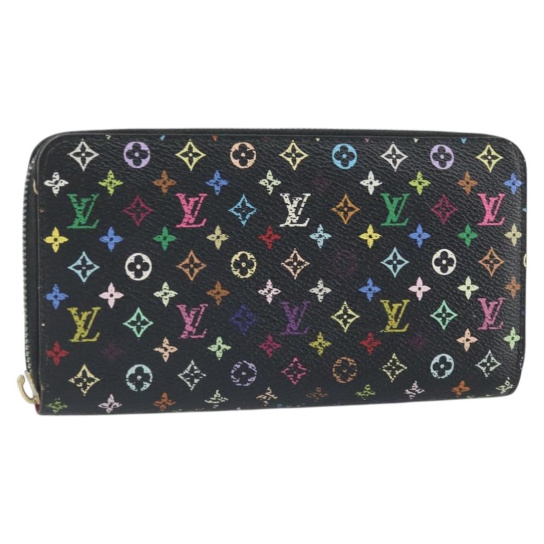 Louis Vuitton Multicolor Canvas Zippy Long Wallet Black M60243 Spain (1 of 18)