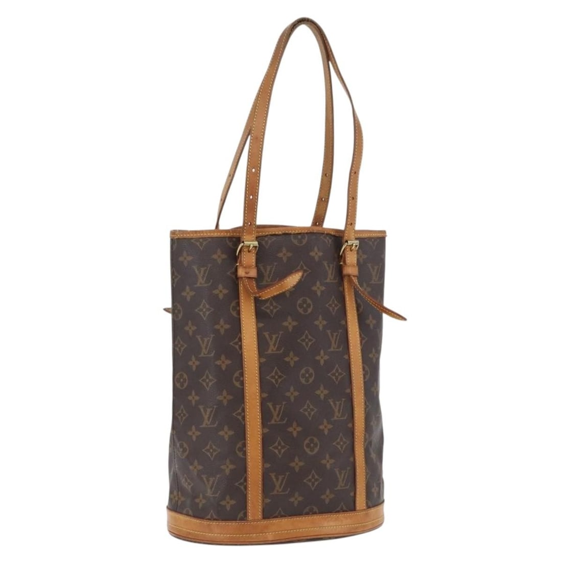 Louis Vuitton Monogram Canvas Bucket GM Shoulder Bag M42236 for Women: Louis Vuitton Monogram Canvas Bucket GM Shoulder Bag M42236 for Women This is a Louis Vuitton Monogram Bucket GM Shoulder Bag, model M42236, crafted from signature Monogram Canvas. The bag is designed