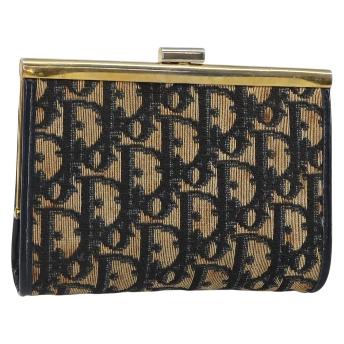 Navy Gold Trotter Canvas Pouch by Christian Dior (1 of 16)