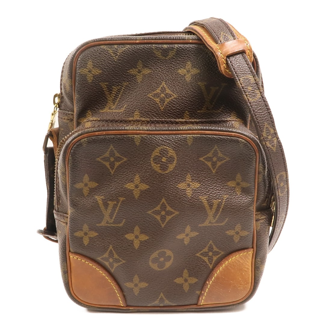 Louis Vuitton Amazon Monogram Brown Shoulder Bag with Gold Hardware M45236 (1 of 18)