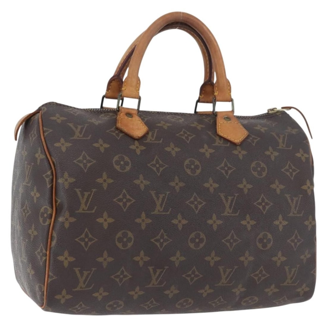 Louis Vuitton Speedy 30 Monogram Canvas Handbag M41526 with Padlock: Louis Vuitton Speedy 30 Monogram Canvas Handbag M41526 with Padlock This Louis Vuitton Speedy 30 handbag features the iconic Monogram Canvas exterior and is designed for women. The bag includes a padl
