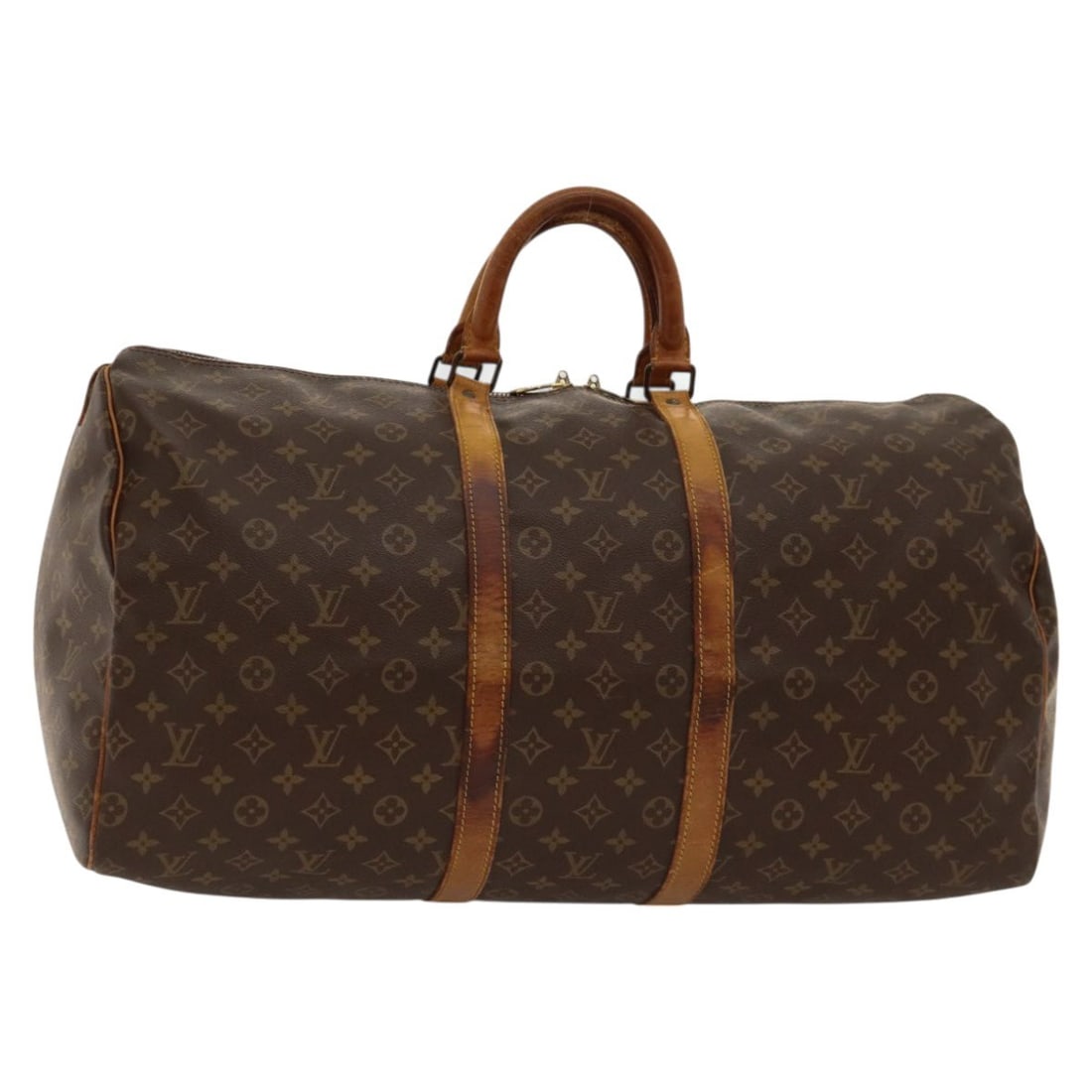 Louis Vuitton Keepall 55 Monogram Canvas Boston Travel Bag M41424: Louis Vuitton Keepall 55 Monogram Canvas Boston Travel Bag M41424 This Louis Vuitton Monogram Keepall 55 Boston Bag is a spacious travel bag crafted from signature monogram canvas. The bag features a