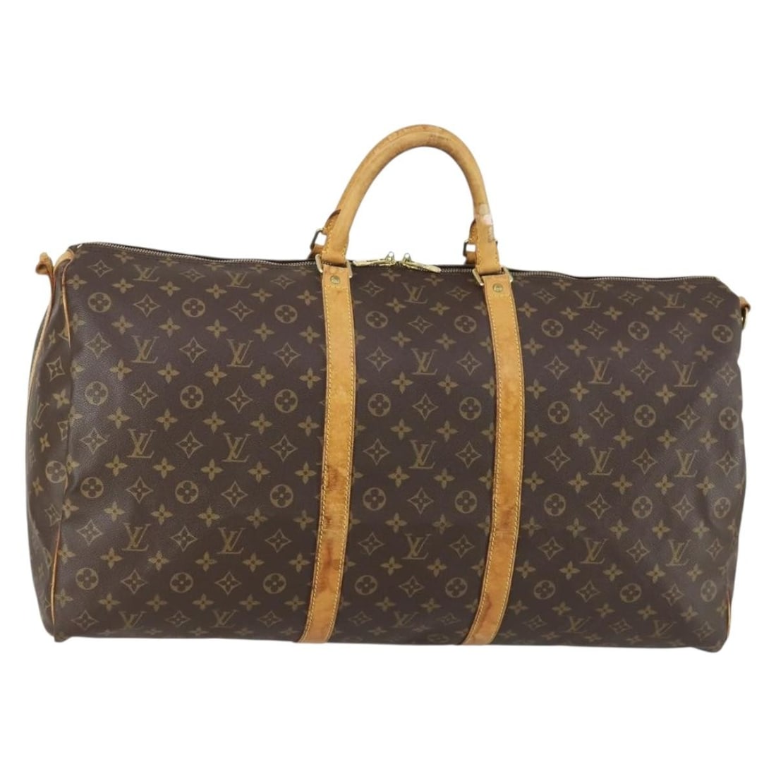 Louis Vuitton Keepall 60 Monogram Canvas Boston Travel Bag M41412 France: Louis Vuitton Keepall 60 Monogram Canvas Boston Travel Bag M41412 France This is a Louis Vuitton Monogram Keepall Bandouliere 60 Boston Bag crafted from signature monogram canvas. The bag is designed