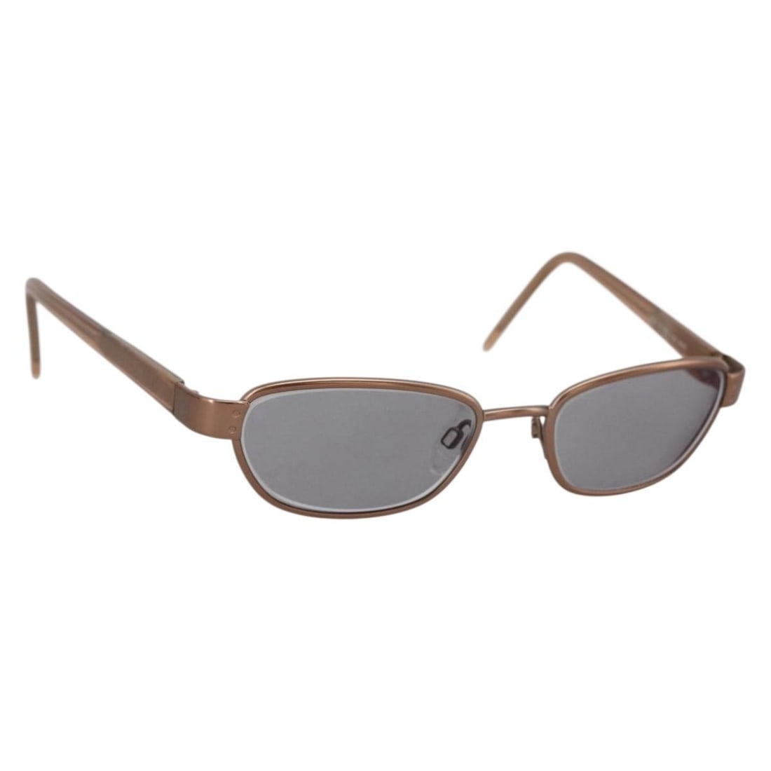 Bronze Plastic CHANEL Women's Sunglasses with Case: Bronze Plastic CHANEL Women's Sunglasses with Case These CHANEL women's sunglasses feature a bronze-colored plastic frame and come with a matching sunglass case. Made in Italy, the sunglasses are fitt
