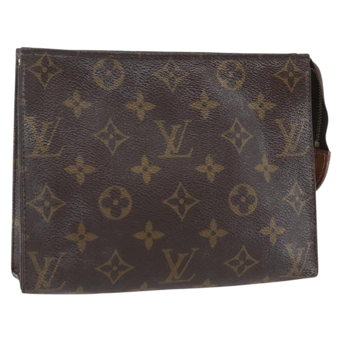 LOUIS VUITTON Monogram Poche Toilette 19 Pouch M47544 Authentic: LOUIS VUITTON Monogram Poche Toilette 19 Pouch M47544 Authentic This authentic LOUIS VUITTON Monogram Poche Toilette 19 pouch is a chic accessory for those who appreciate luxury. Crafted in France fro