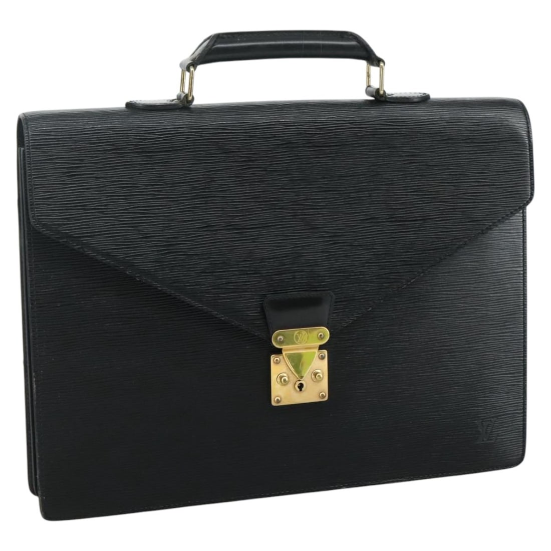 Epi Leather Serviette Ambassador Business Briefcase Black M54412 by Louis Vuitton (1 of 18)