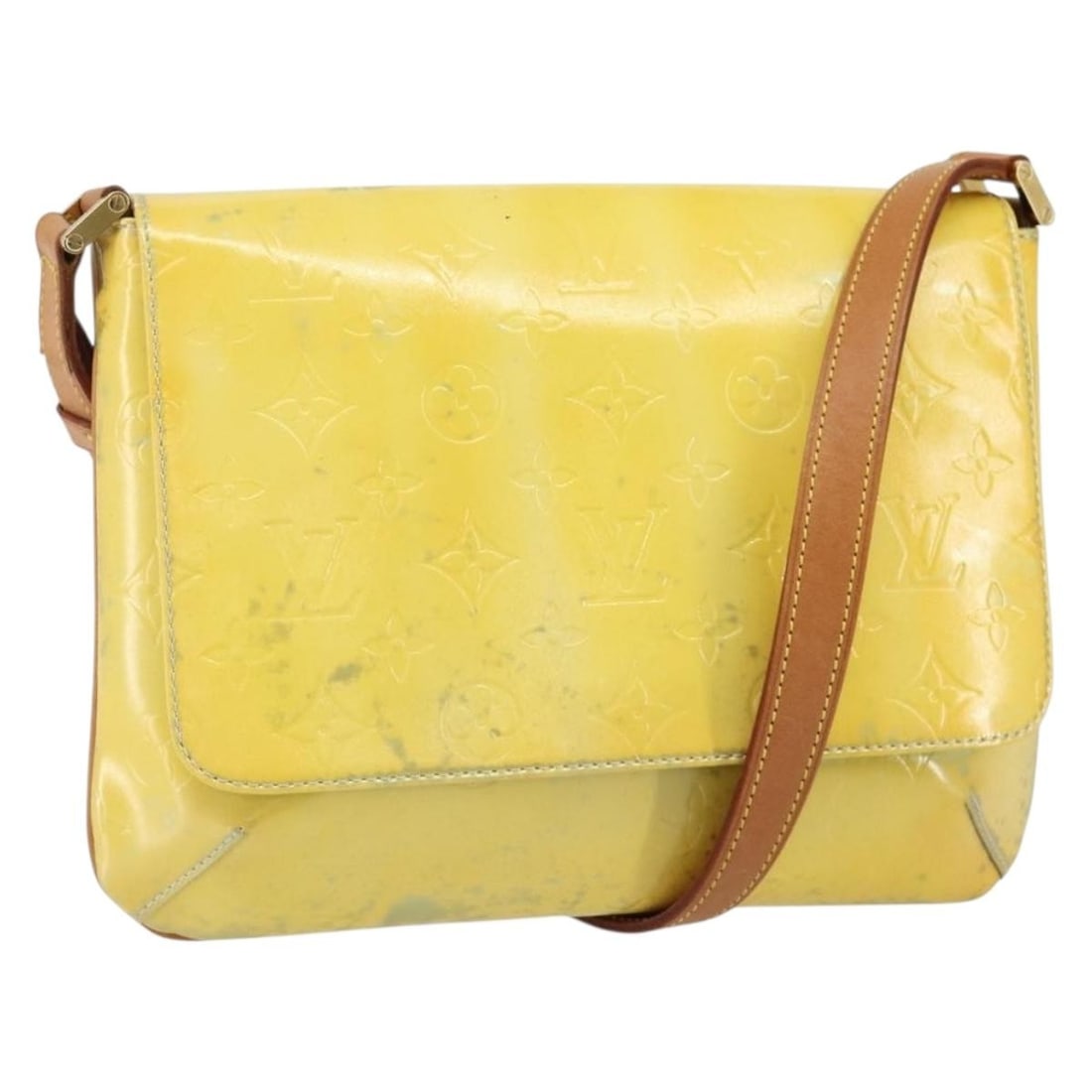 Louis Vuitton M91008 Monogram Vernis Thompson Street Bag Gris Patent Leather: Louis Vuitton M91008 Monogram Vernis Thompson Street Bag Gris Patent Leather The LOUIS VUITTON Monogram Vernis Thompson Street Bag in Gris is a chic shoulder bag crafted from high-quality patent leath