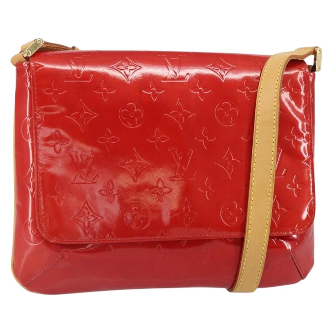 Red Vernis Thompson Street Shoulder Bag by Louis Vuitton M91094 (1 of 18)
