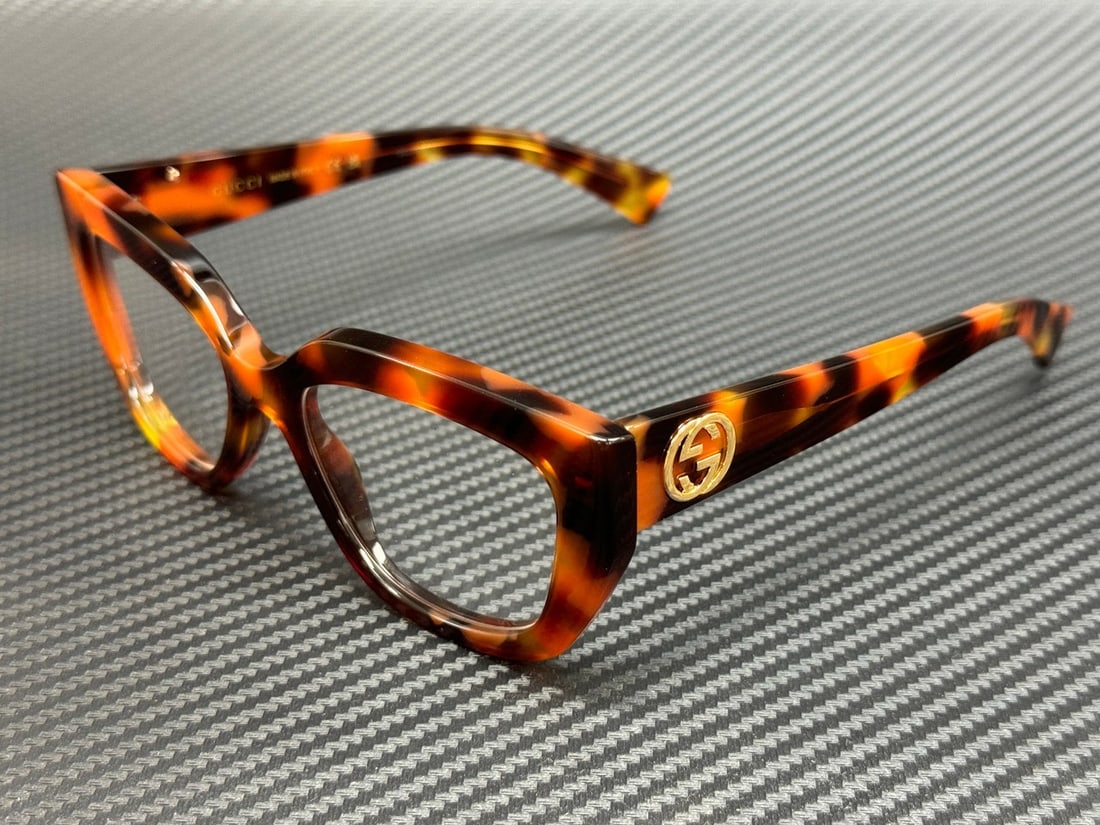 GUCCI GG1847O 002 Havana Brown Women's Eyeglasses with Case and Certificate (1 of 5)