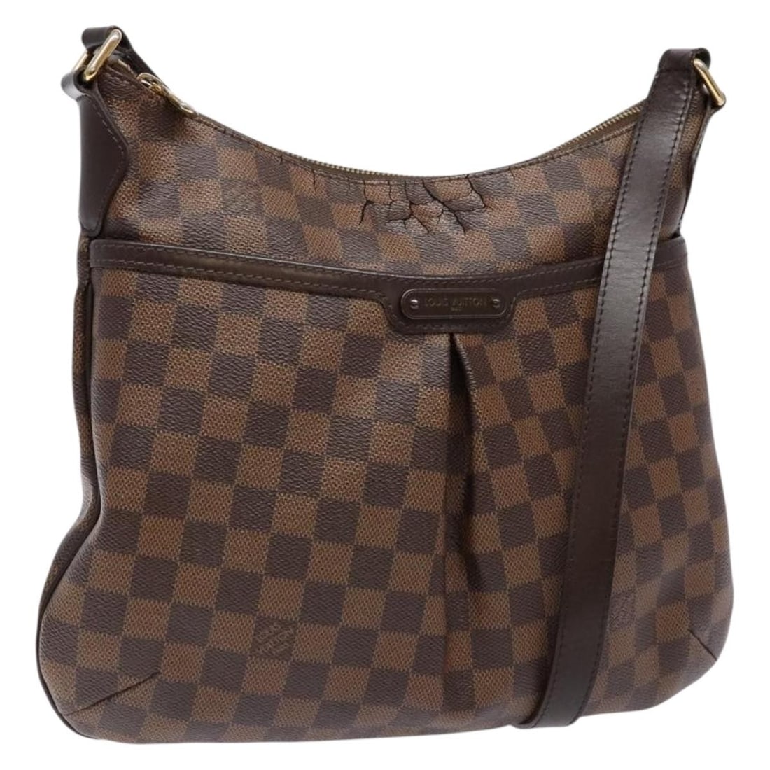 LOUIS VUITTON Damier Ebene Bloomsbury PM Shoulder Bag N42251 Made in France: LOUIS VUITTON Damier Ebene Bloomsbury PM Shoulder Bag N42251 Made in France Elevate your style with the LOUIS VUITTON Damier Ebene Bloomsbury PM Shoulder Bag, a chic and practical accessory designed f