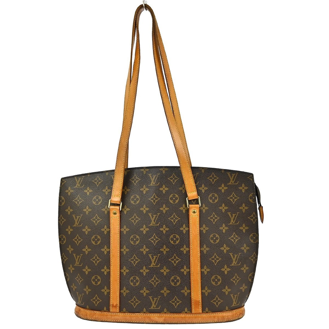 Louis Vuitton Babylone Monogram Canvas Large Tote Handbag: Louis Vuitton Babylone Monogram Canvas Large Tote Handbag This Louis Vuitton Babylone tote bag features the iconic monogram canvas leather exterior with a brown finish and beige leather double handles