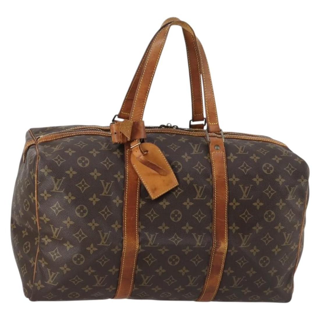 LOUIS VUITTON Monogram Sac Souple 45 Boston Bag M41624 Authenticated: LOUIS VUITTON Monogram Sac Souple 45 Boston Bag M41624 Authenticated The LOUIS VUITTON Monogram Sac Souple 45 Boston Bag is a classic travel companion, crafted from durable Monogram Canvas. This bag s