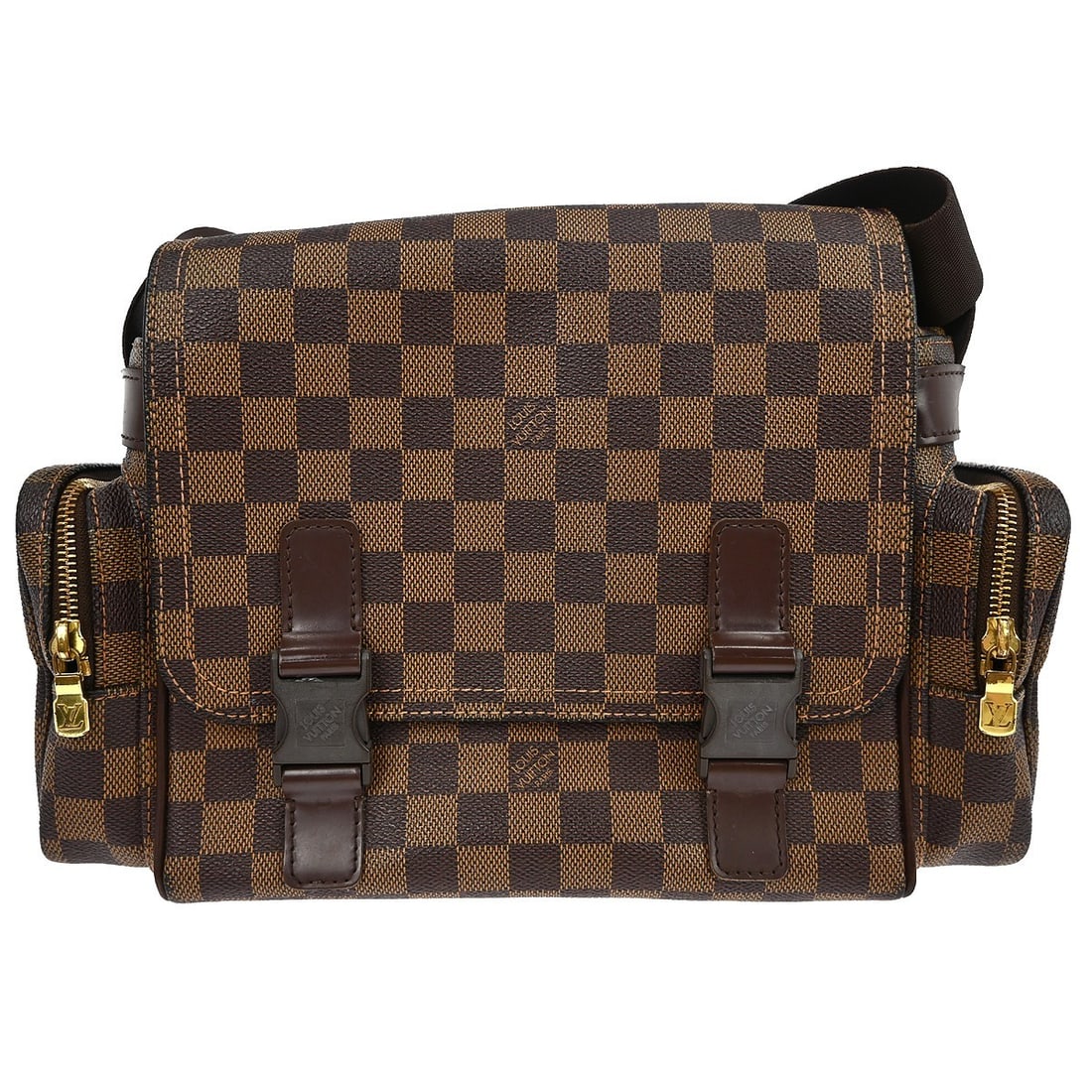 Louis Vuitton Reporter Melville Damier Canvas Shoulder Bag N51126 Ebene: Louis Vuitton Reporter Melville Damier Canvas Shoulder Bag N51126 Ebene This Louis Vuitton Reporter Melville shoulder bag features the iconic Damier canvas leather exterior in Ebene with a check patte