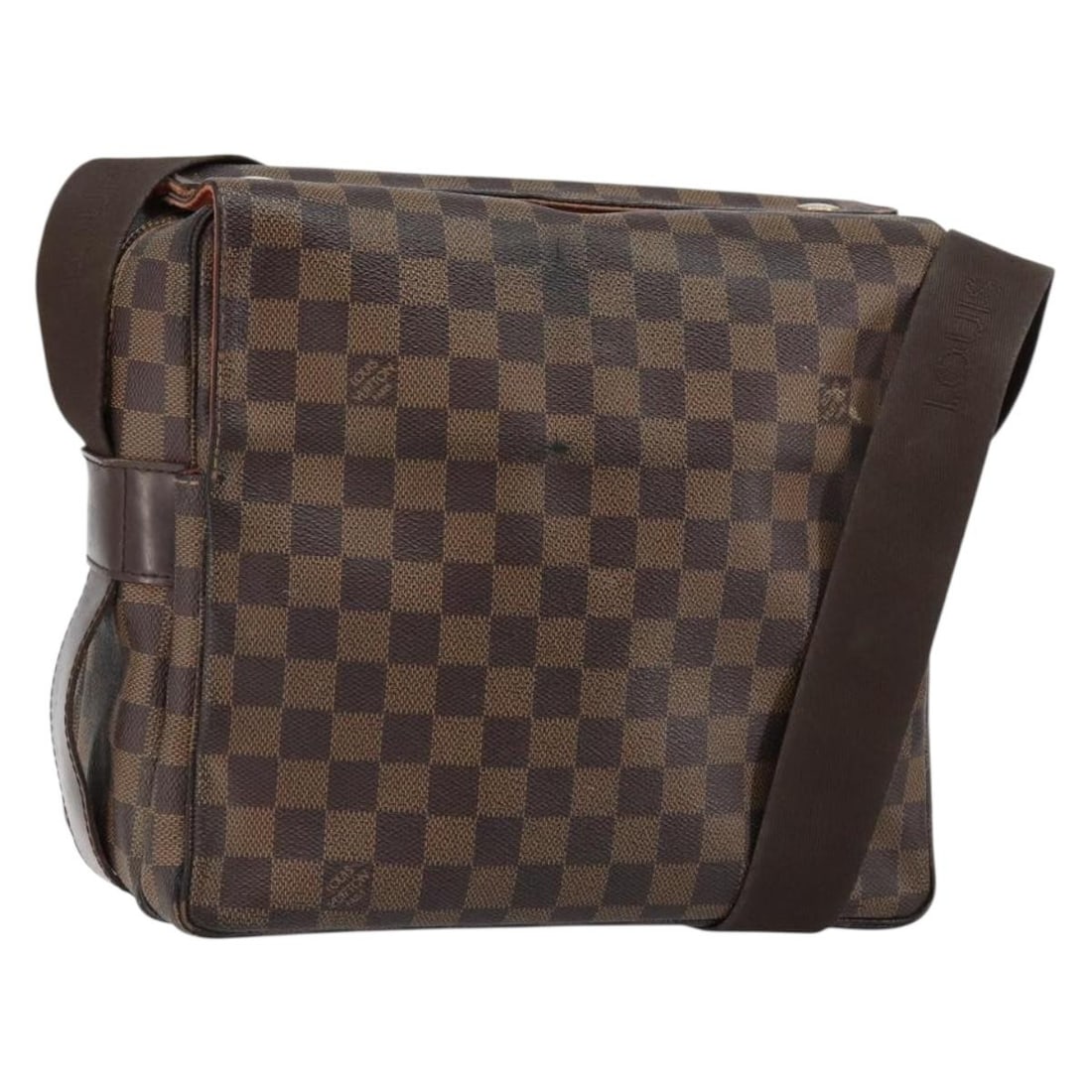 LOUIS VUITTON Damier Ebene Naviglio Shoulder Bag N45255 Authentic: LOUIS VUITTON Damier Ebene Naviglio Shoulder Bag N45255 Authentic This LOUIS VUITTON Damier Ebene Naviglio Shoulder Bag is a stylish and functional accessory, ideal for everyday use. Crafted from dura